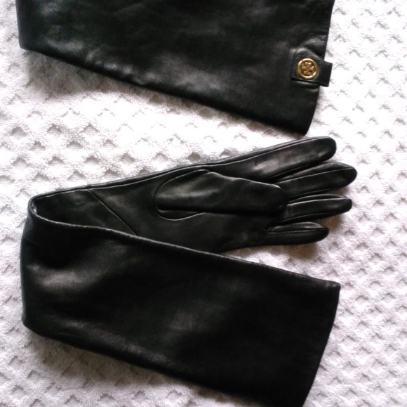 Tory Burch Long Leather Gloves (Rare) - Picture 6 of 10